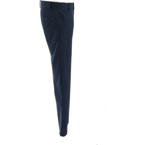 NWT LANDS' END UNIFORM TAILORED STAIN/WATER RESISTANT PANTS CLASSIC NAVY 14 - Picture 4 of 12